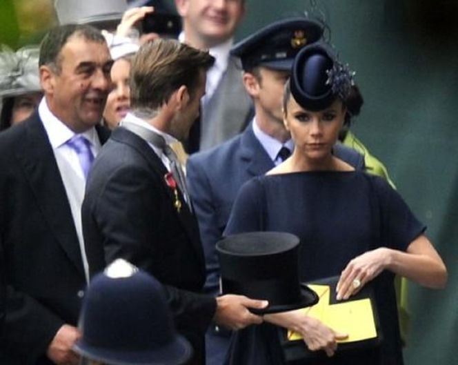 Ślub księcia Williama - David Beckham z żoną