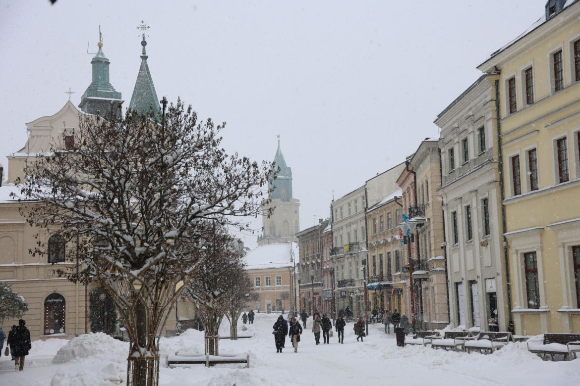 Śnieżyca w Lublinie