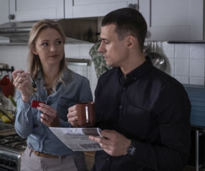 W rytmie serca 6 sezon odc. 67. Maria (Barbara Kurdej-Szatan), Adam Żmuda (Mateusz Damięcki)