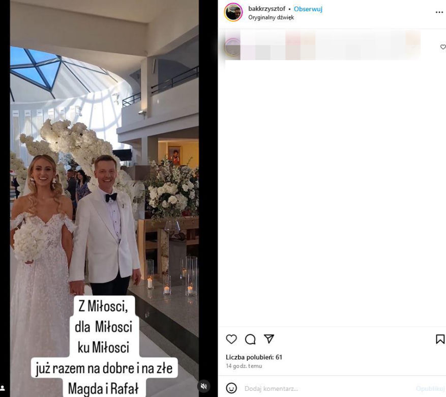 Rafał Mroczek wziął ślub
