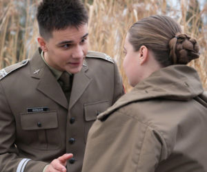 M jak miłość odc. 1926. Janek (Jakub Sirko), Matylda (Klementyna Lamort)