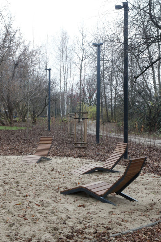 Park linearny przy ul. Suwak w Warszawie