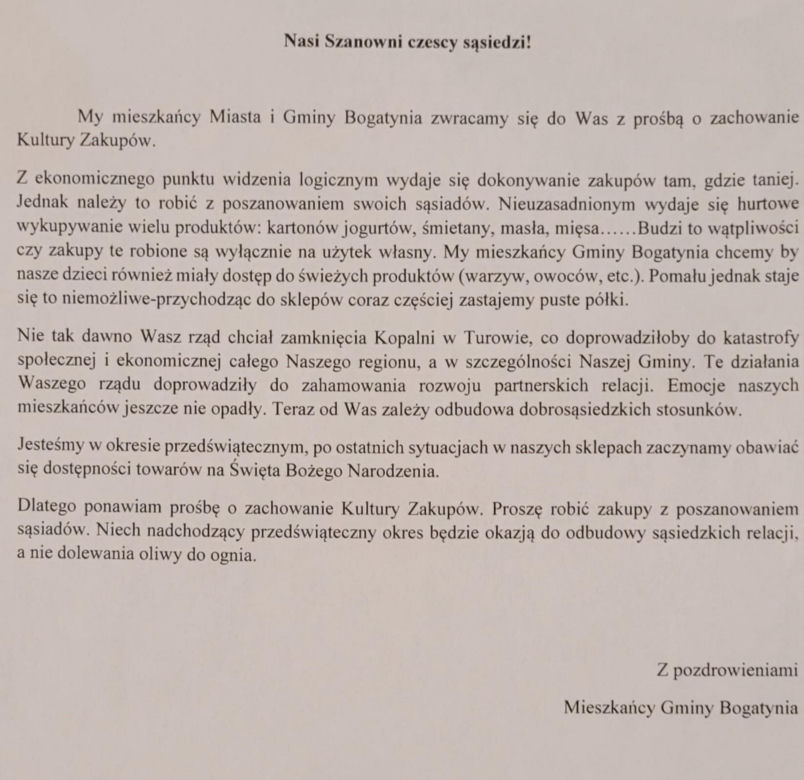 czeskie zakupy w Polsce 
