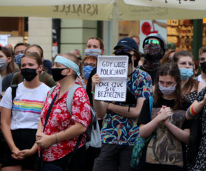 Demonstracja Nie damy się zastraszyć w Toruniu