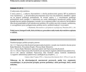 Matura: WOS. Zadania z 2018 ROKU,  akusze CKE