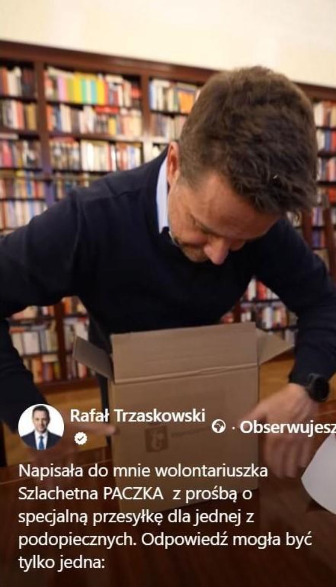 Trzaskowski włączył się w Szlachetną Paczkę. Pokazał, co zapakował potrzebującym. Aż trudno uwierzyć!