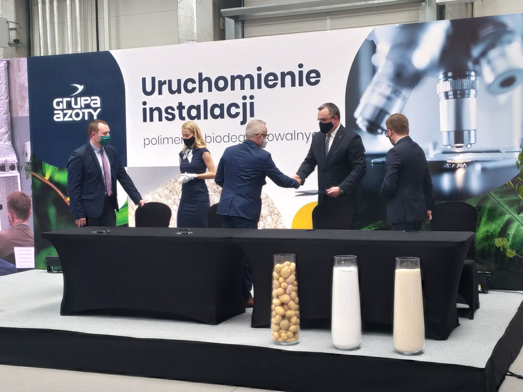 Polimer ze skrobi ziemniaczanej - nowa linia produkcyjna Grupy Azoty S.A. 