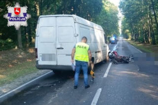 Fatalny finał wyprzedzania pod Łukowem na Lubelszczyźnie. Bus ZABIŁ motocyklistę