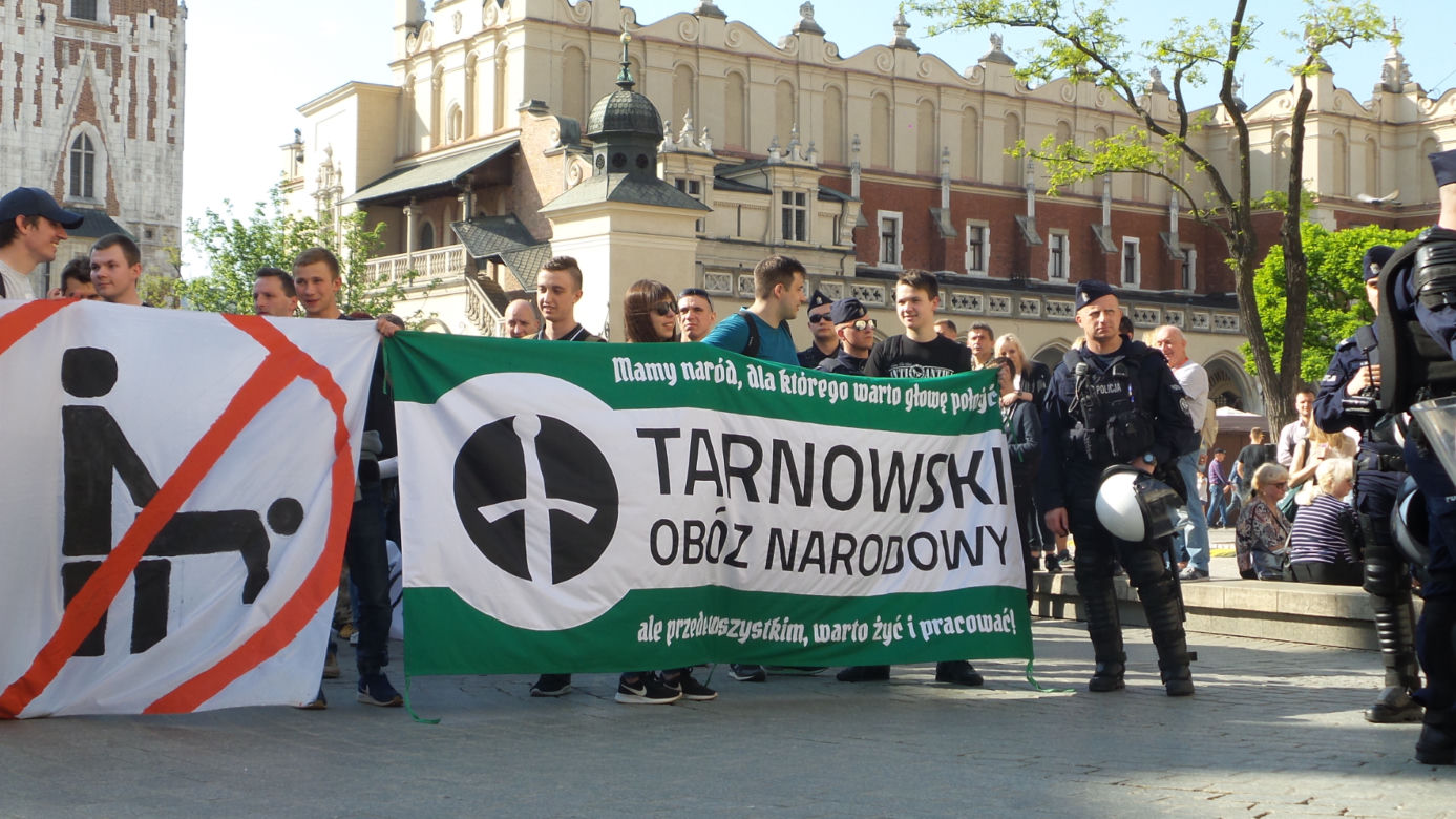 "Zboczeńcy, wypier**lać".Manifestowali przeciwko Marszowi Równości 18.05.2019 w Krakowie