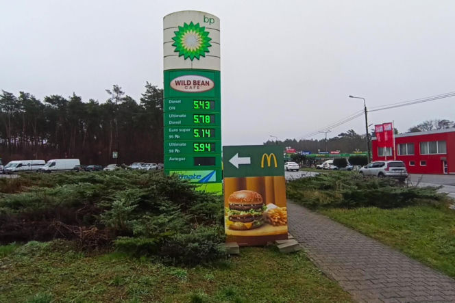 Ceny paliwa w Lubieszynie