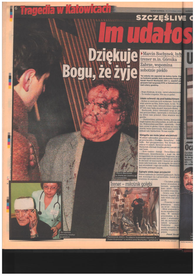 Katastrofa hali MTK w Katowicach. Materiały archiwalne