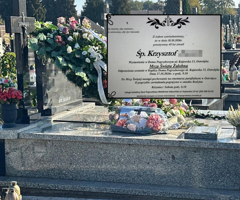 Pogrzeb ojca 19-letniego nożownika z Ostrołęki. Zmarł kilka dni po ataku syna
