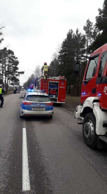 Wypadek śmiertelny w Białogrądach. Bus uderzył w drzewo. Zginął kierowca [ZDJĘCIA]