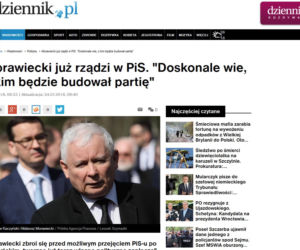Morawiecki juz rządzi partia. Burza po publikacji SE