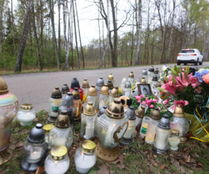 Konferencja prasowa prokuratury ws. wypadku, w którym dzień wcześniej zginął poseł Lewicy Łukasz Litewka