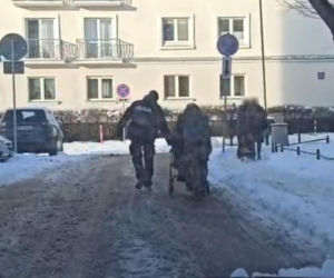 Starsza pani potrzebowała leków, a śnieg zasypał jej drogę. Nie uwierzycie, kto jej pomógł!