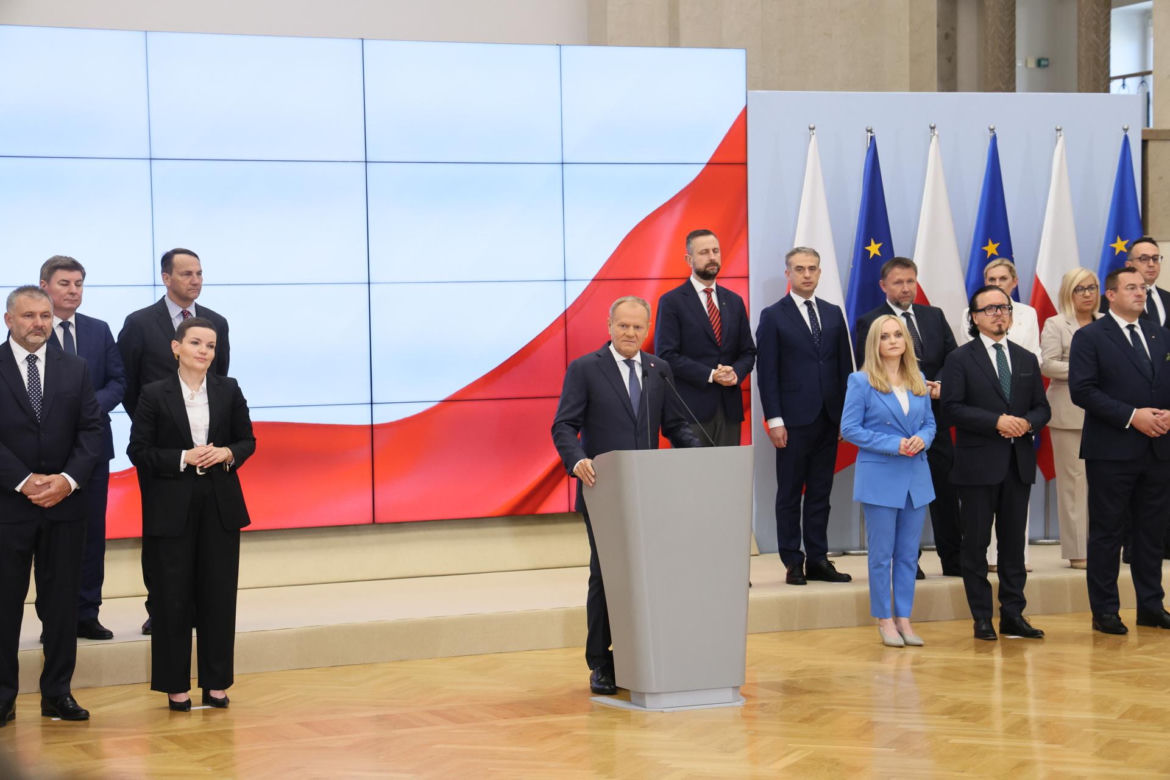 Konferencja Donalda Tuska poświęcona rekonstrukcji rządu