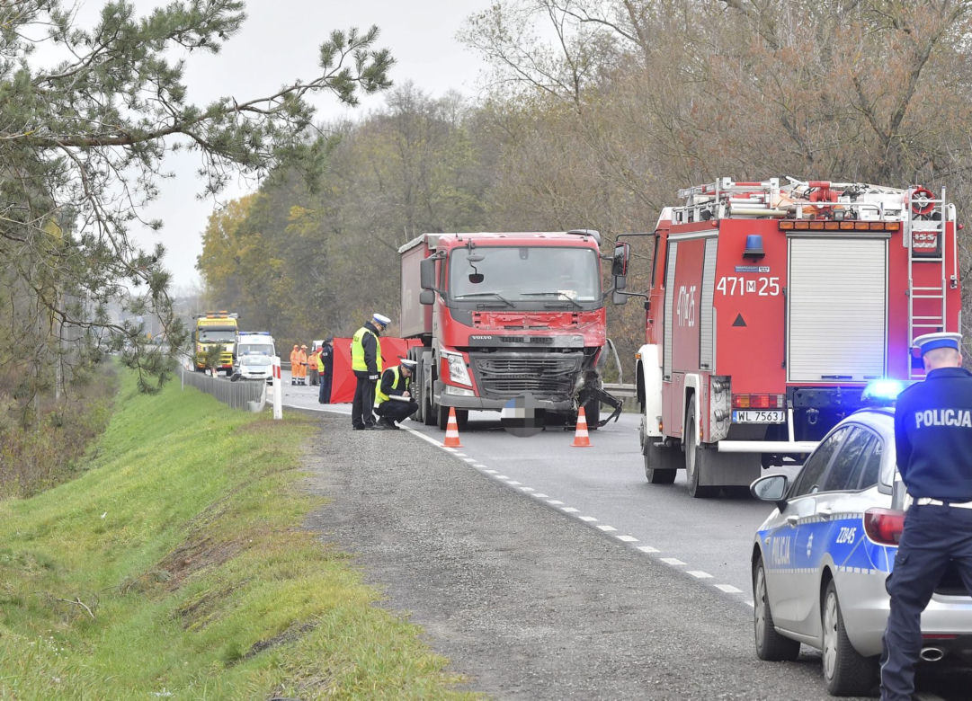 Śmiertelny wypadek na DK61