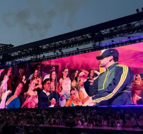 Lewandowscy i Szczęśni na koncercie Bad Bunny'ego