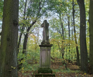 Ma ponad 125 lat i stoi obok dawnego dworu. Niezwykła figura w świętokrzyskiej wsi