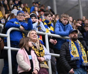 Arka Gdynia - Widzew Łódź: Zdjęcia kibiców i zawodników z meczu 25. kolejki PKO BP Ekstraklasy