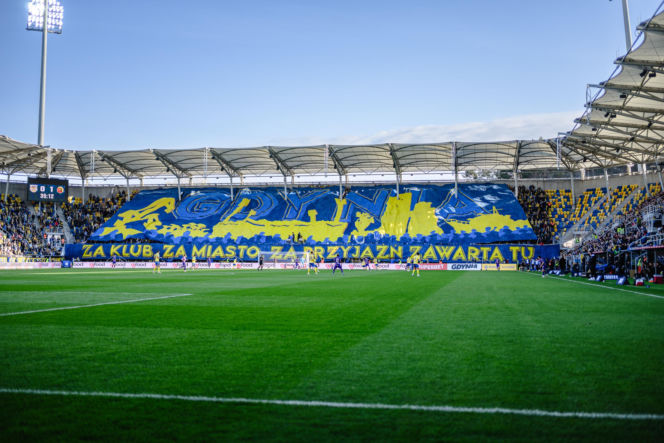 Arka Gdynia - Jagiellonia Białystok: Zdjęcia kibiców i zawodników z meczu 29. kolejki PKO BP Ekstraklasy