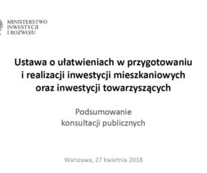 Specustawa mieszkaniowa - prezentacja MInisterstwa Inwestycji i Rozwoju
