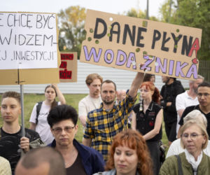 Protest w Piasecznie przeciwko Data Center