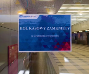 Pęknięty szklany sufit na dworcu w Szczecinie. Hol kasowy zamknięty dla podróżnych