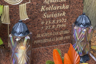 Tak wygląda grób Agnieszki Kotlarskiej przed 1 listopada