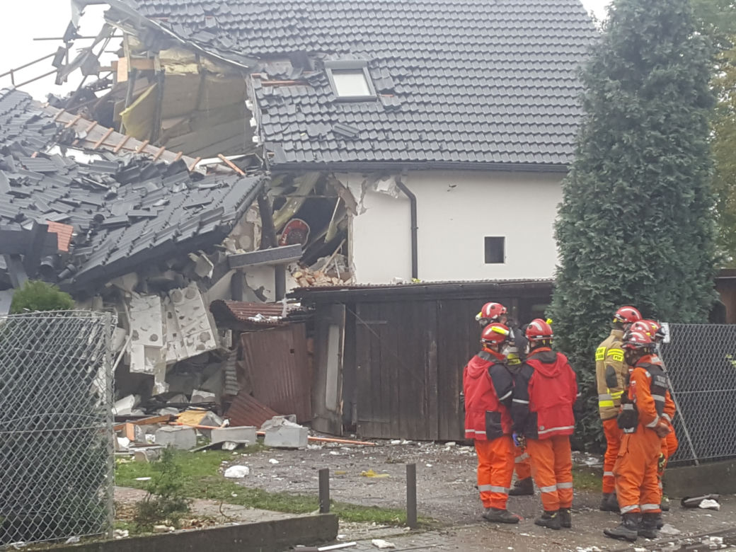 Wybuch gazu w Kobiernicach