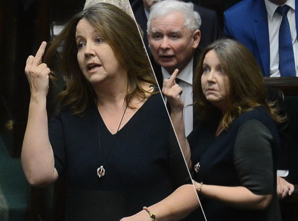 Posłanka PiS pokazała środkowy palec w Sejmie. Kuriozalnie się z tego tłumaczyła