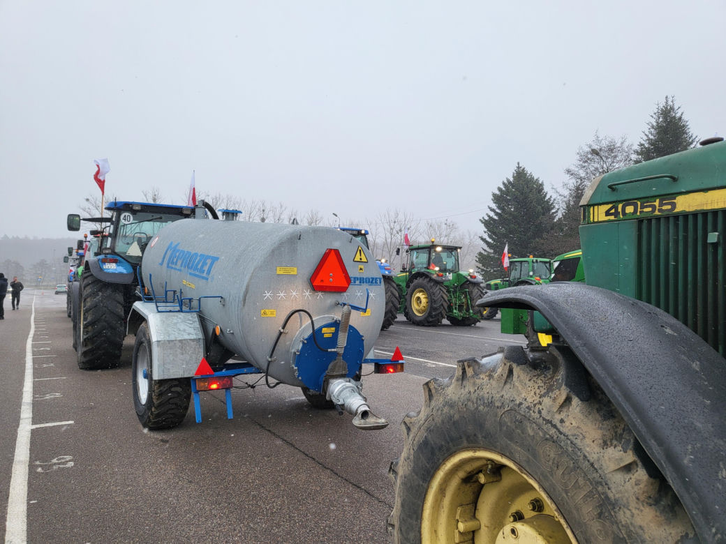 Protest rolników w Koszalinie