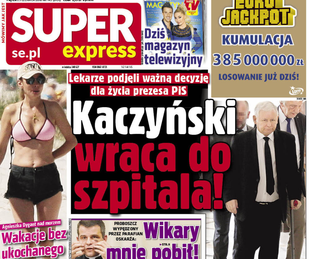 Kaczyński na okładkach