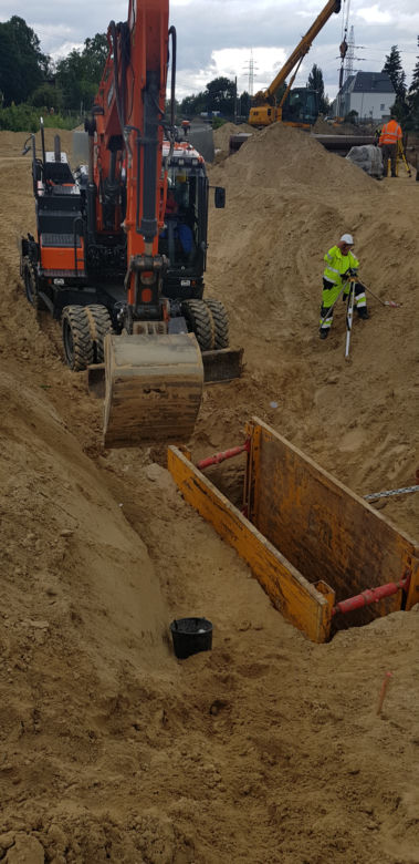 Budowa Węzła Łękno - lipiec 2019