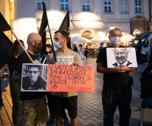 Marsz solidarności z Białorusinami w Krakowie