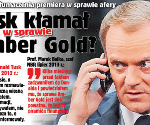 Tusk kłamał w sprawie Amber Gold?