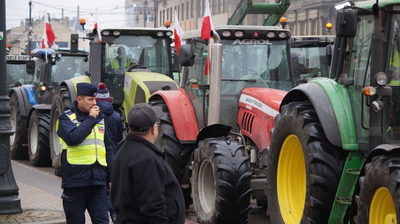 Strajk rolników w Bydgoszczy [ZDJĘIA]