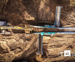 Usuwanie rdestowca na budowie Trasy Północnej