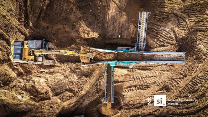 Usuwanie rdestowca na budowie Trasy Północnej