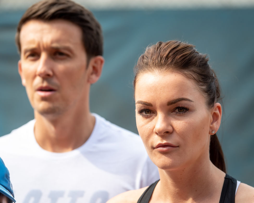 Agnieszka Radwańska i Dawid Celt