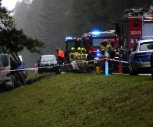 Wypadek na DK 65. Mężczyzna i trójka dzieci nie żyją