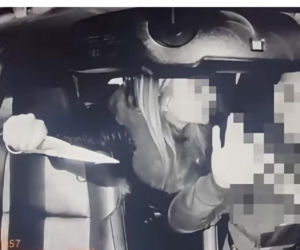 Nożowniczka groziła taksówkarzowi nożem. Szokujące sceny na łódzkim Widzewie