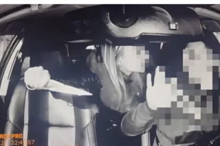 Nożowniczka groziła taksówkarzowi nożem. Szokujące sceny na łódzkim Widzewie