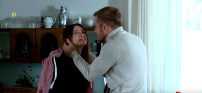 M jak miłość, Iza (Adriana Kalska), Artur (Tomasz Ciachorowski)