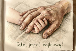 Kartka z życzeniami na Dzień Ojca