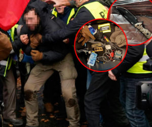 Uderzył kobietę przed Trybunałem Konstytucyjnym. Miał przy sobie nóż i pistolet