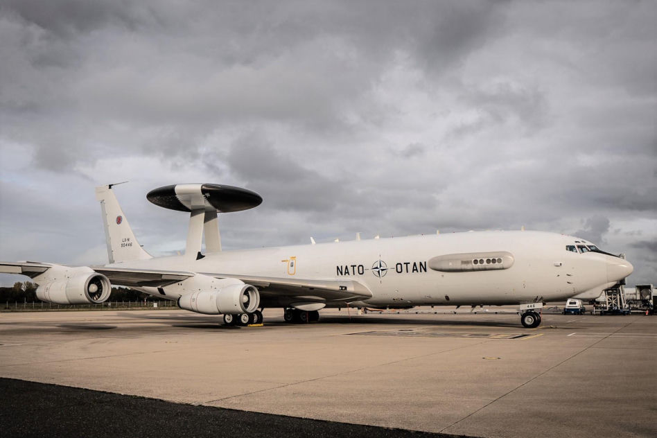 Samolot E-3A AWACS należący do NATO