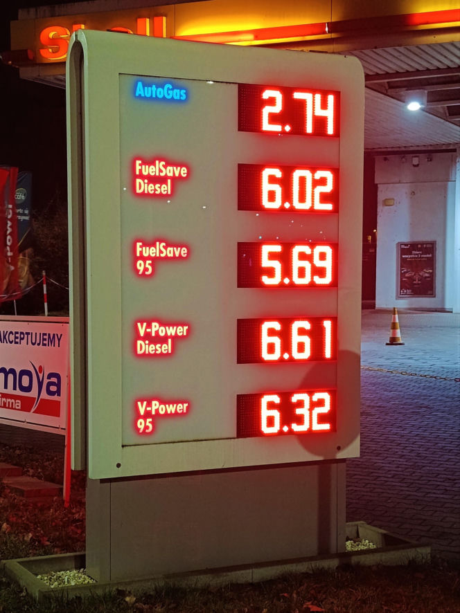 Ceny paliwa w Szczecinie