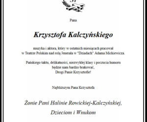 Krzysztof Kalczyński - nekrologi